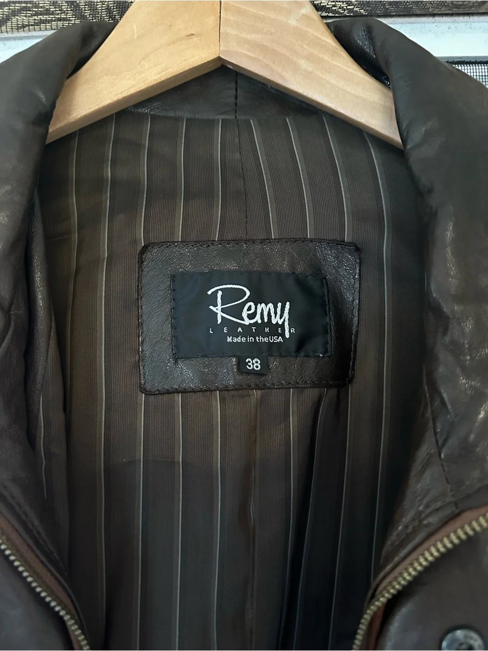 Remy Leather Brown Suede Bomber Jacket